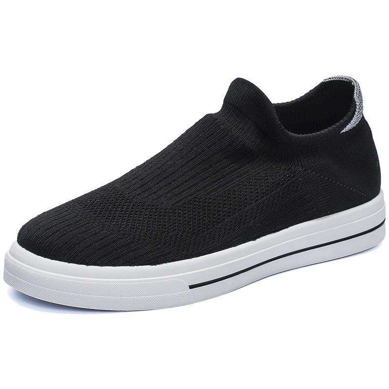Summer men's shoes new breathable socks shoes men's versatile flat-bottomed fly-woven mesh sports shoes casual board shoes men