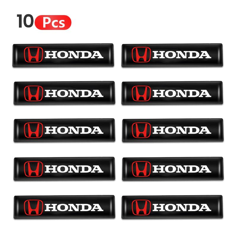 2/4/10Pcs 3D Car Badge Decorative Stickers For Honda Jazz HRV Prelude Insight Odyssey Vezel 5th City CRX Pilot B-series D-series