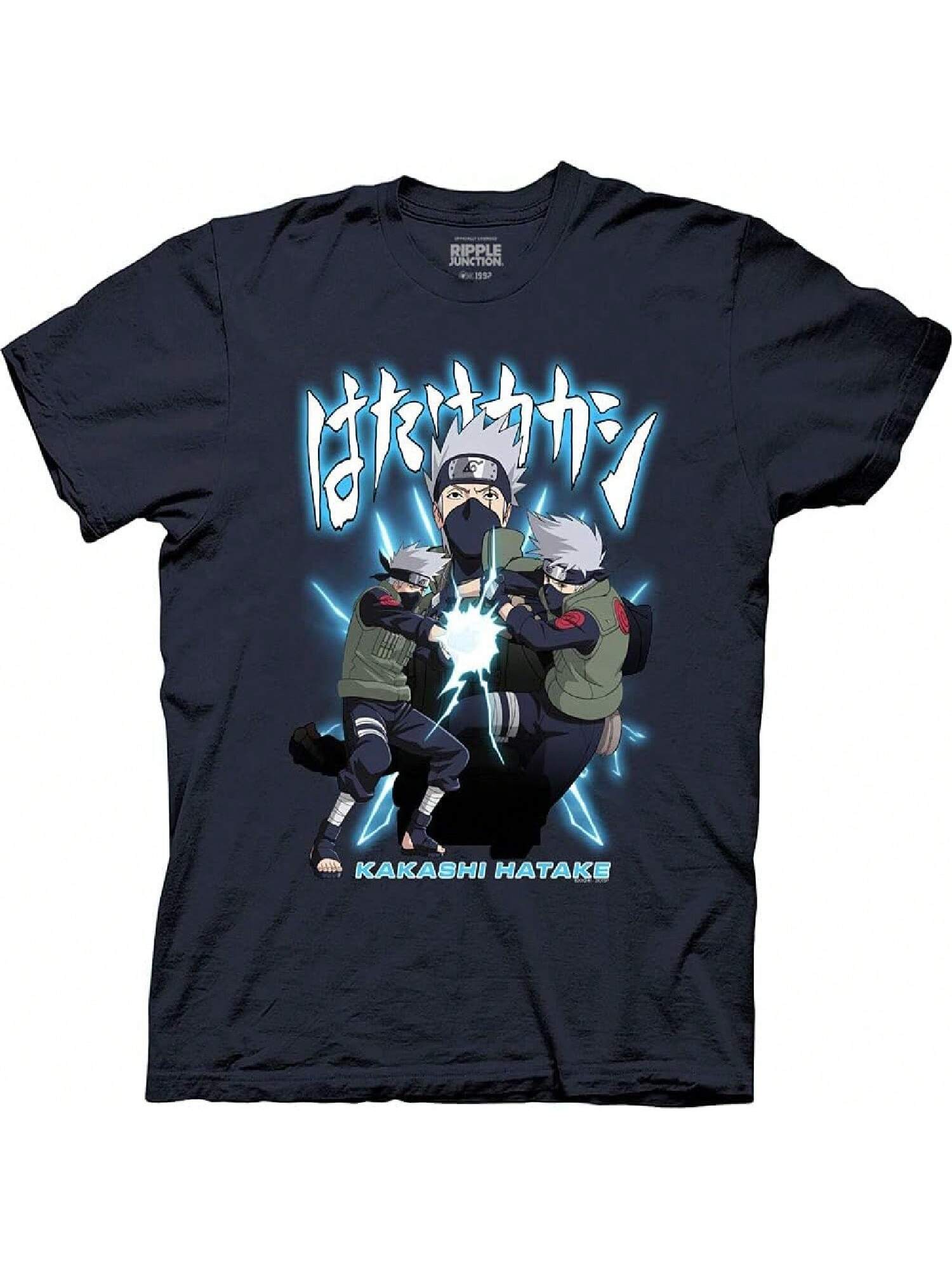 Camiseta de manga corta con licencia oficial de Ripple Junction Narutos Shippuden, Kakashi Hatake Lightning Cutter Chidori S