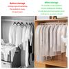 Thickened Washable Clothes Hanging Dust Cover Cover Suit Coat Transparent Fully Enclosed With Zipper Clothes Storage Bag