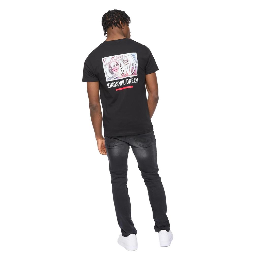 Kings Will Dream Mens Dollar Bill Back Print T-Shirt