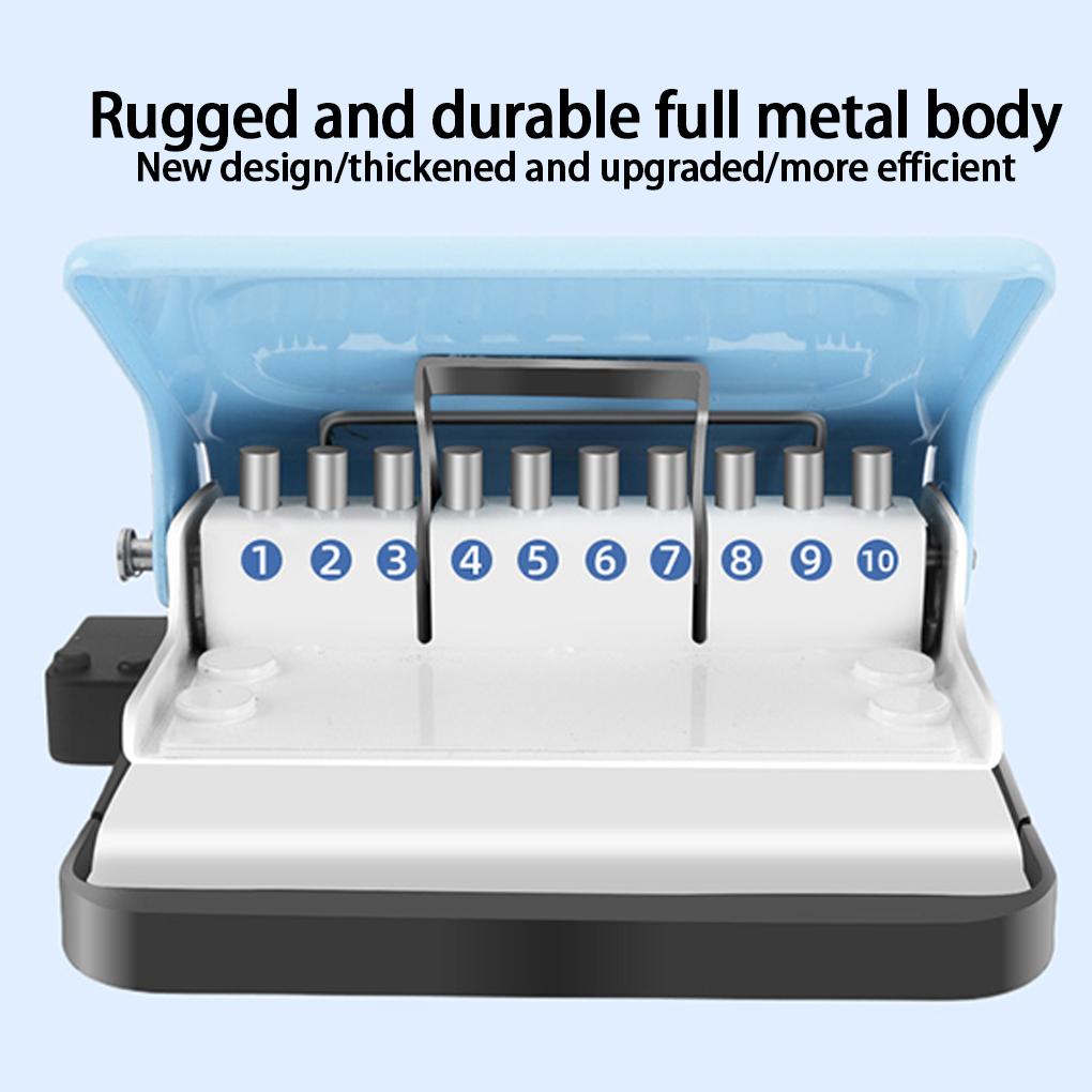 Metal Spiral Binding Machine For A4/30 Holes Portable Wire Binder Cash Binding Machines Paper Binder