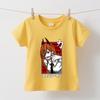 Chainsaw Man Power Anime Print Cotton Kids Tee Boys Girls Casual Short Sleeve Top Soft Children T Shirt Summer