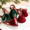 6pcs Iron Christmas Chime Bells Ornament Retro Xmas Tree Hanging Bells  New Year Home Ornament