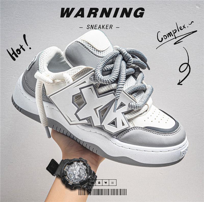 Luxusní boty pro muže Nové robustní vulkanizované punkové boty Tenisky Muži Dobrá kvalita Street Style Sportovní Tenisky na běhání Muži Board