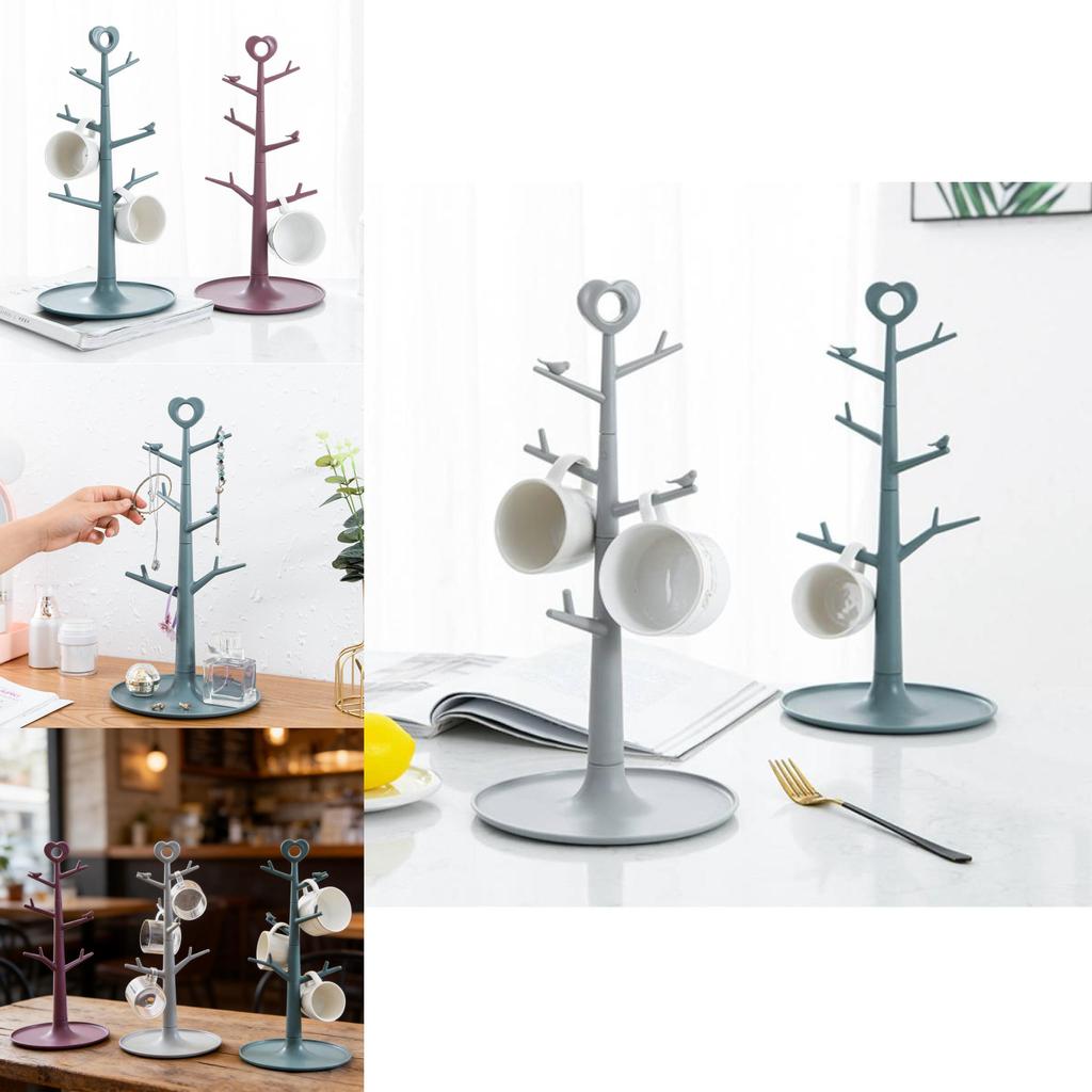 Creative Branch Jewelry Organizer With Plastic Material For Bedroom Decor And Gift Ideas