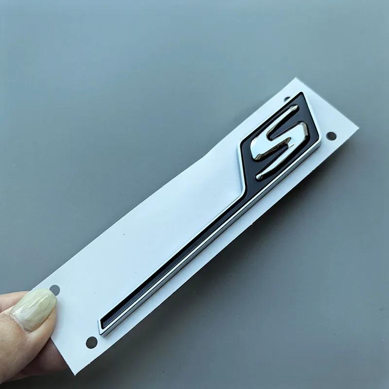 Long Underline S R C Badge ABS Car Emblem for Mercedes Benz AMG C63S E63S GTS GT63S GLC63S A45S CLA45S GLE63S Trunk Logo Sticker XG1