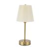 Table Lamp with Fabric Lampshade Modern Minimalist Rechargeable Touch Control RGB Bedside Lamp for Bedroom