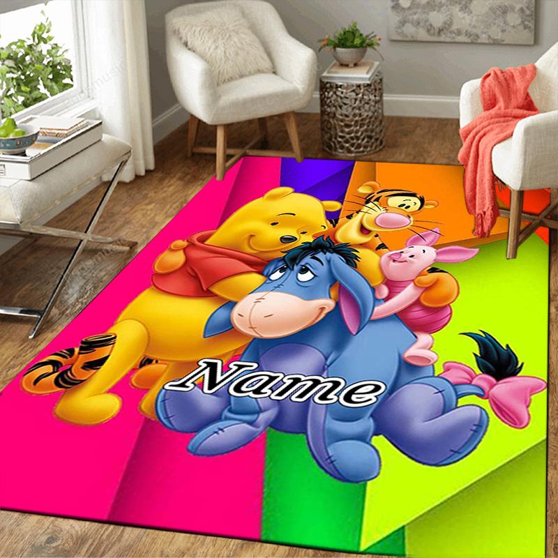 Custom 1Pc Piglet Hugs Winnie Pooh Rug Office Carpet Indoor Outdoor Entrance Doormat Nonslip Soft And Comfortable Living Room D916361