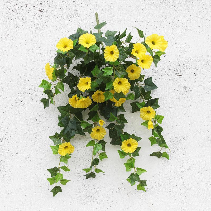 Artificial Vine Silk Petunia Flowers Artificial Morning Glories Hanging Plants Fake Flowers for Indoor Outdoor Patio Lawn Decor