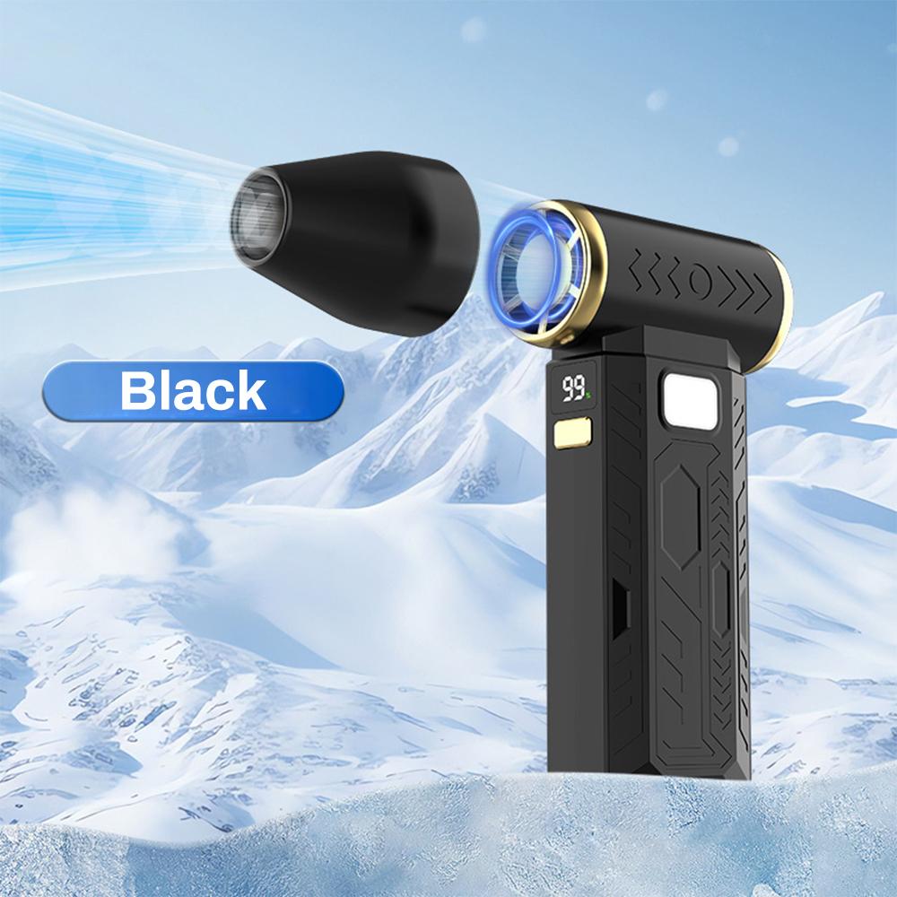 350000RPM Powerful Dust Blower Double-Sided Lighting Turbo Fan Jet 6 Gear Speed Strong Wind Mini Violent Fan Type-C Rechargeable
