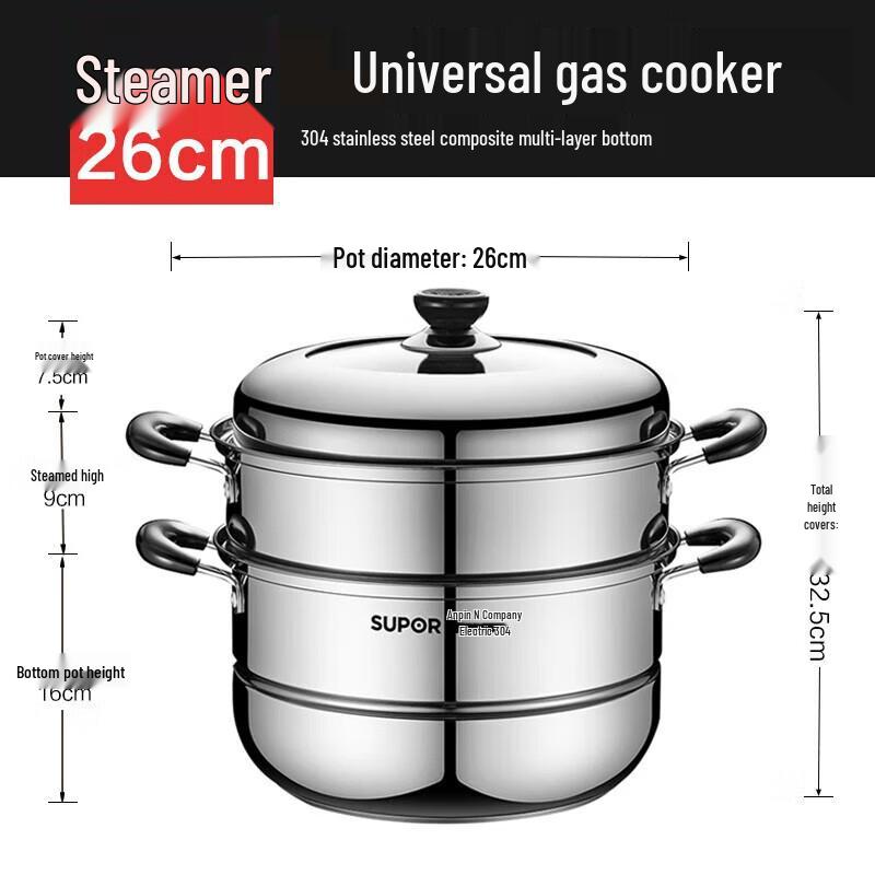 Supor Stainless Steel Non-stick Cookware and Utensil Set
