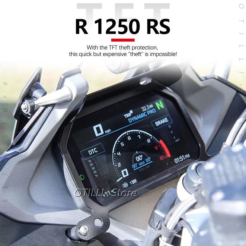 R1250RS TFT Sun Visor Anti Theft Screen Protector Meter Frame Cover FOR BMW R 1250 RS R1250 RS r1250rs Accessories