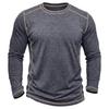 Men's Retro Long Sleeve T-Shirt Casual Soft Basic Tee for Daily Streetwear Outdoor Breathable Spring Autumn Tops