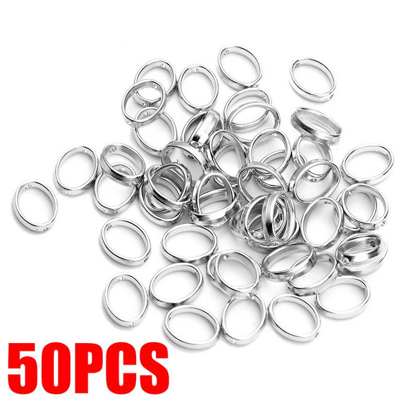 

100-50pcs/Set Love Heart Hollow White K CCB Loose Spacer Beads For Jewelry Making DIY Necklace Bracelets Charms Accessories