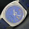 AUTOMATIC 7009A VINTAGE SEIKO 5 JAPAN MENS BLUE COLOR DIAL WATCH A701450-5 R206b-a701450