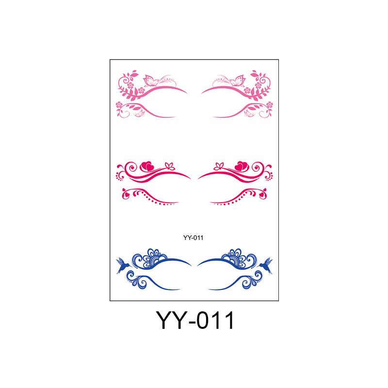 Eyelash tattoo stickers are waterproof and sweat-resistant, disposable and easy to clean, the same type of stickers for lower eyelashes, makeup