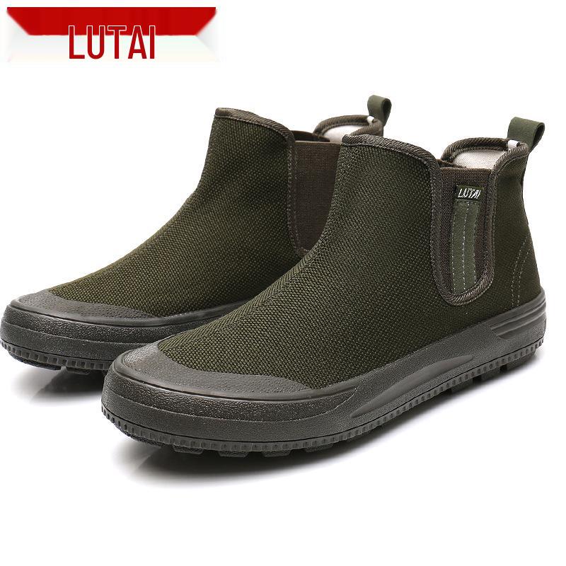 

Lutai Men s Camouflage Canvas Work Shoes - Durable High-Top Construction and Farmland Footwear 39 [Foot length 24.5cm]