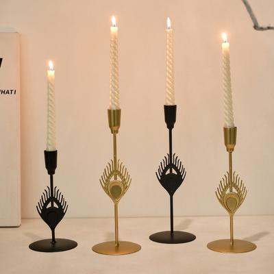 Metal HandicraftsRetro Candlelight Dinner Props Romantic Table Decorations Candlestick Ornaments
