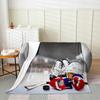 Ice Hockey Throw Blanket Winter Sport Game Flannel Blanket Sporting Competition Sofa Couch Office Flannel Blankets for Kids Boys