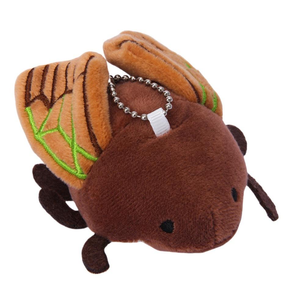 Simulationsdocka Insektsserie Plyschleksak Mantis Bi Nyckelring Ryggsäck Liten Hänge Docka