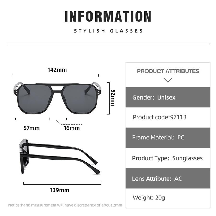 Herren Business Oversize Sonnenbrille Outdoor Sonnenbrille Retro Großer Rahmen Damen Sonnenbrille UV400 Schutz Brille Nicht-Polarisiert Modeaccessoire