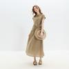 Sancai Women's Summer Loose Shirt & Maxi Skirt Two-Piece Set
