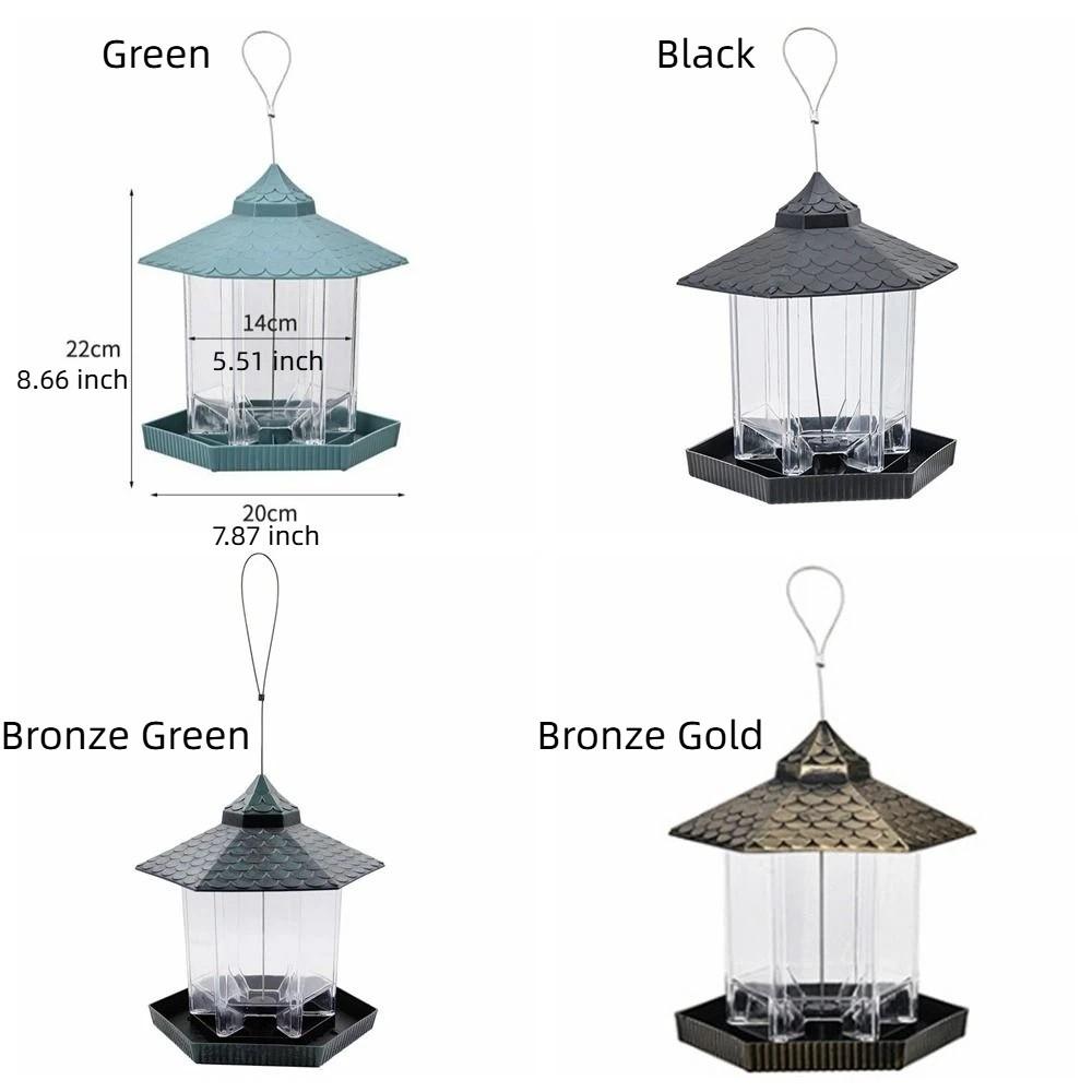 Plastik Vogel Futterstation Turmform Vogel Futtertablett Futterbehälter Außenbereich