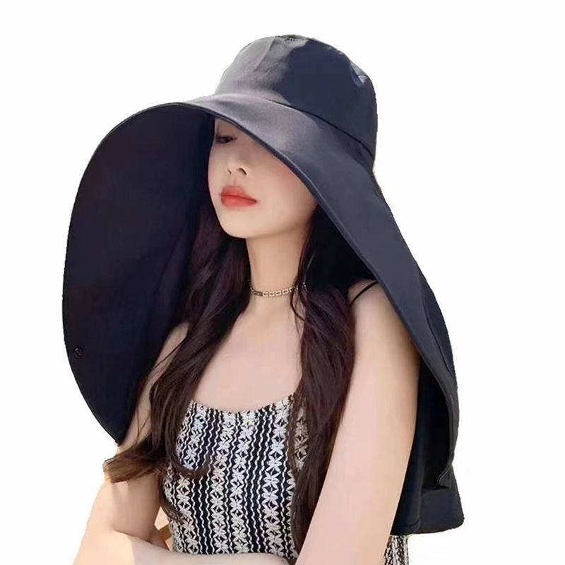 Large Shawl Sun Protection Hat For Women'S Beach Hat, All Inclusive Sun Protection Hat