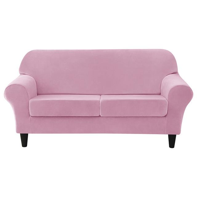 Soft Velvet European Sofa Cover With Seat Cushion Pad Covers For Living Space Home Spandex Fabric Stretch Armchair Couch Furniture Protector