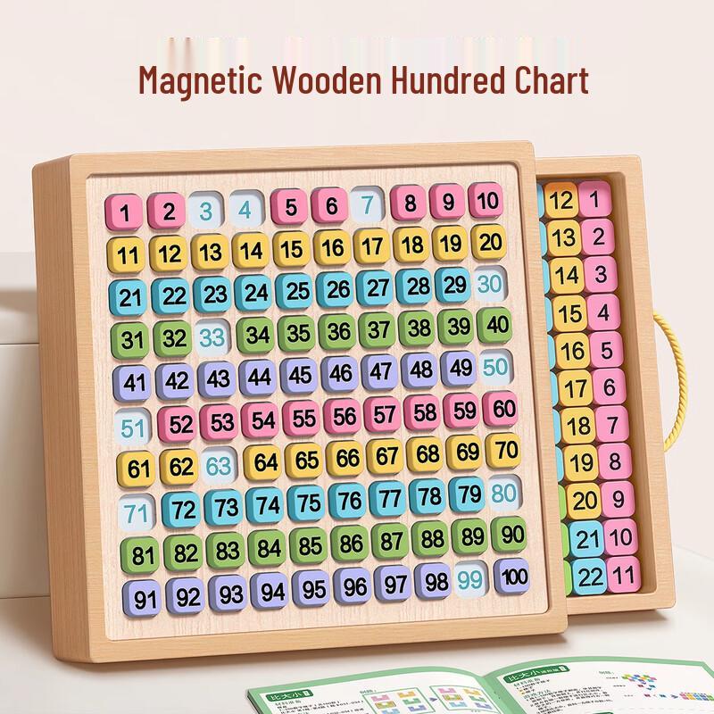 Starsboat Magnetic Hundred Board Montessori Math Toy
