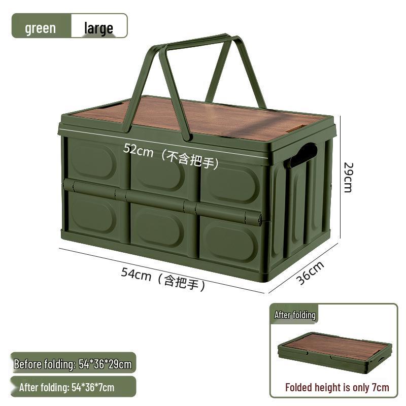 Golden Cat Outdoor Folding Storage Box for Camping & Car Trunk