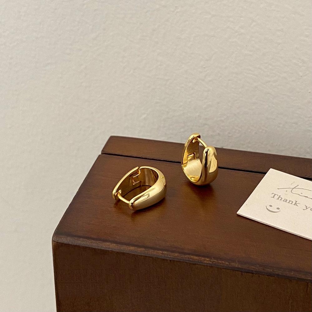 

Минималистичные роскошные европейские и американские металлические каффы и серьги-пусеты для женщин