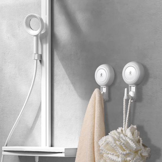 Towel Hanger Heavy Duty Suction Cup Shower Hook Strong Load-bearing Rotatable Easy To Install Kitchen Bathroom Wall Hook