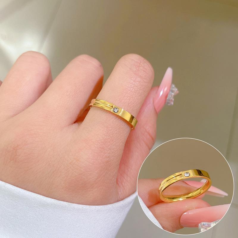 Cold Wind Minimalist Wind Bouncing Ring Men'S And Women'S Tide Personality Simple Index Finger Ring