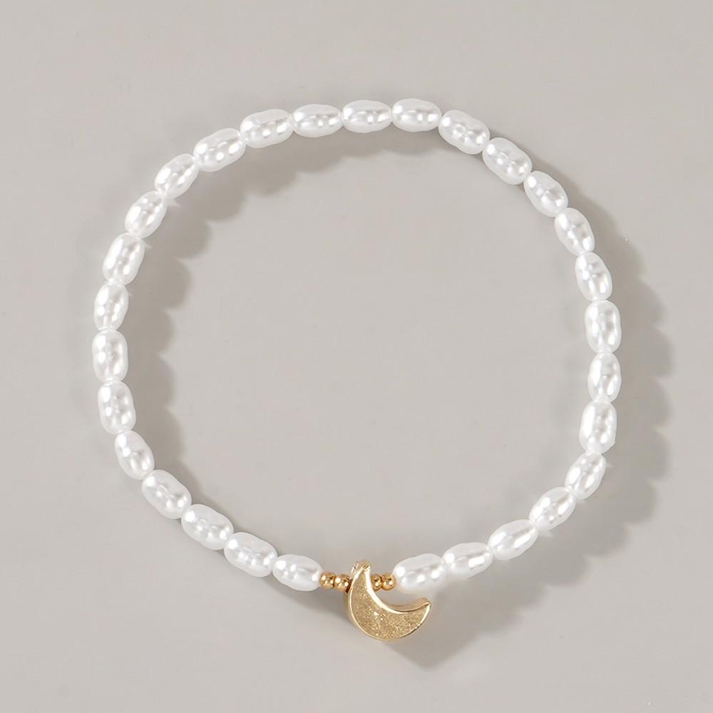 3Pcs/set Valentine's Day love heart imitation pearl bracelet jewelry simple and elegant style jewelry gift