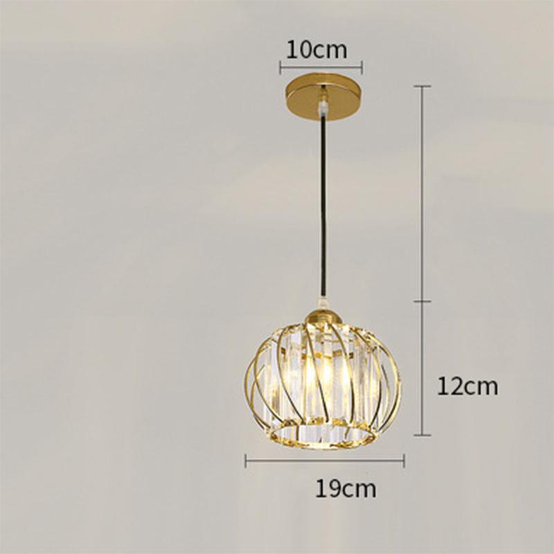 Crystal Ceiling Light Corridor Ceiling Lamp Luxury Balcony Aisle Foyer Kitchen Ceiling Pendant Light Hanging Chandelier Crystal