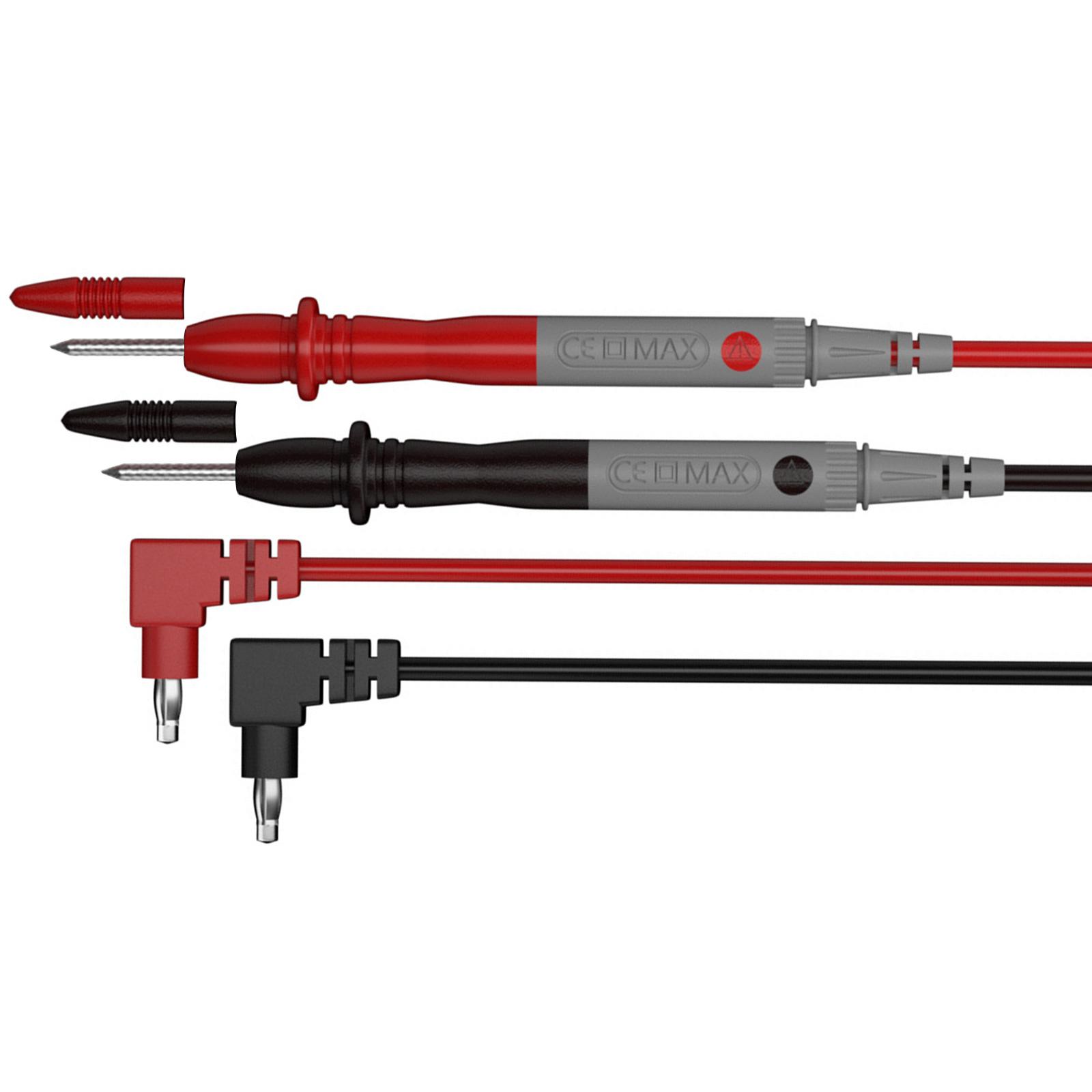 

Insulated Multimeter Probe Leads 1000V Rated Multimeter Test Leads with Sharp Tip Pair for Voltage & Resistance Testing