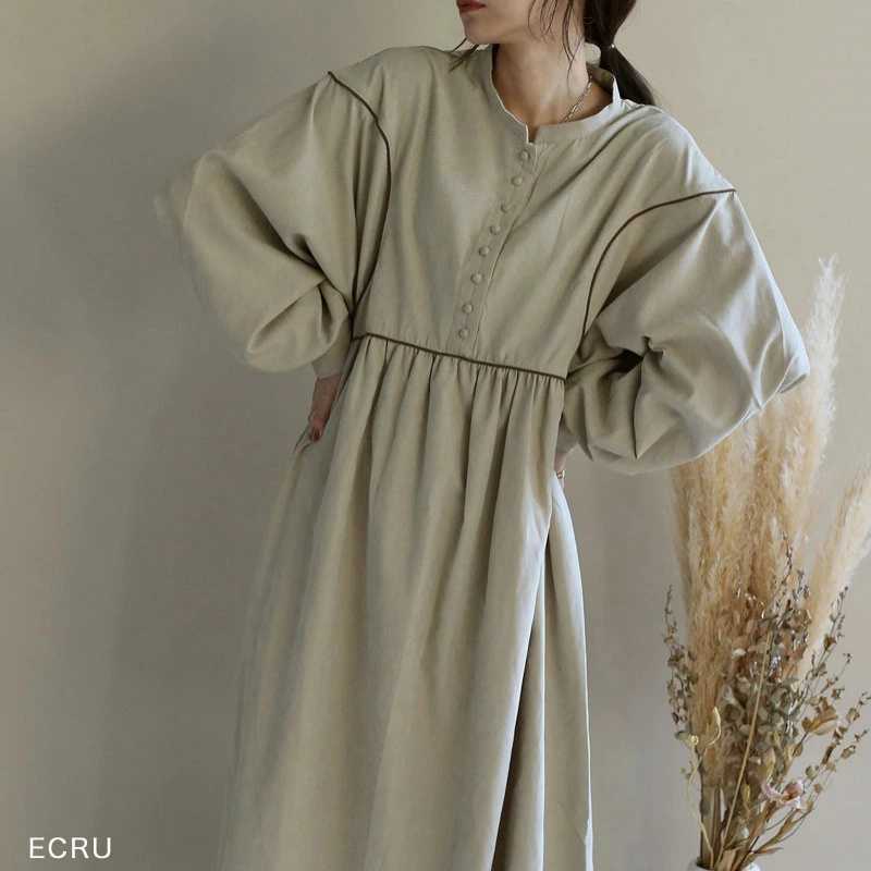 Women's Pleated Cotton Dress