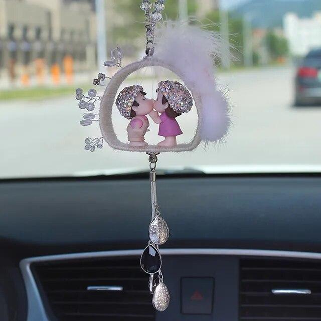 Автомобильный кулон с мультяшным кристаллом и бриллиантами — фото 18