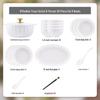 Pure White Nordic Bone China Dinnerware Set