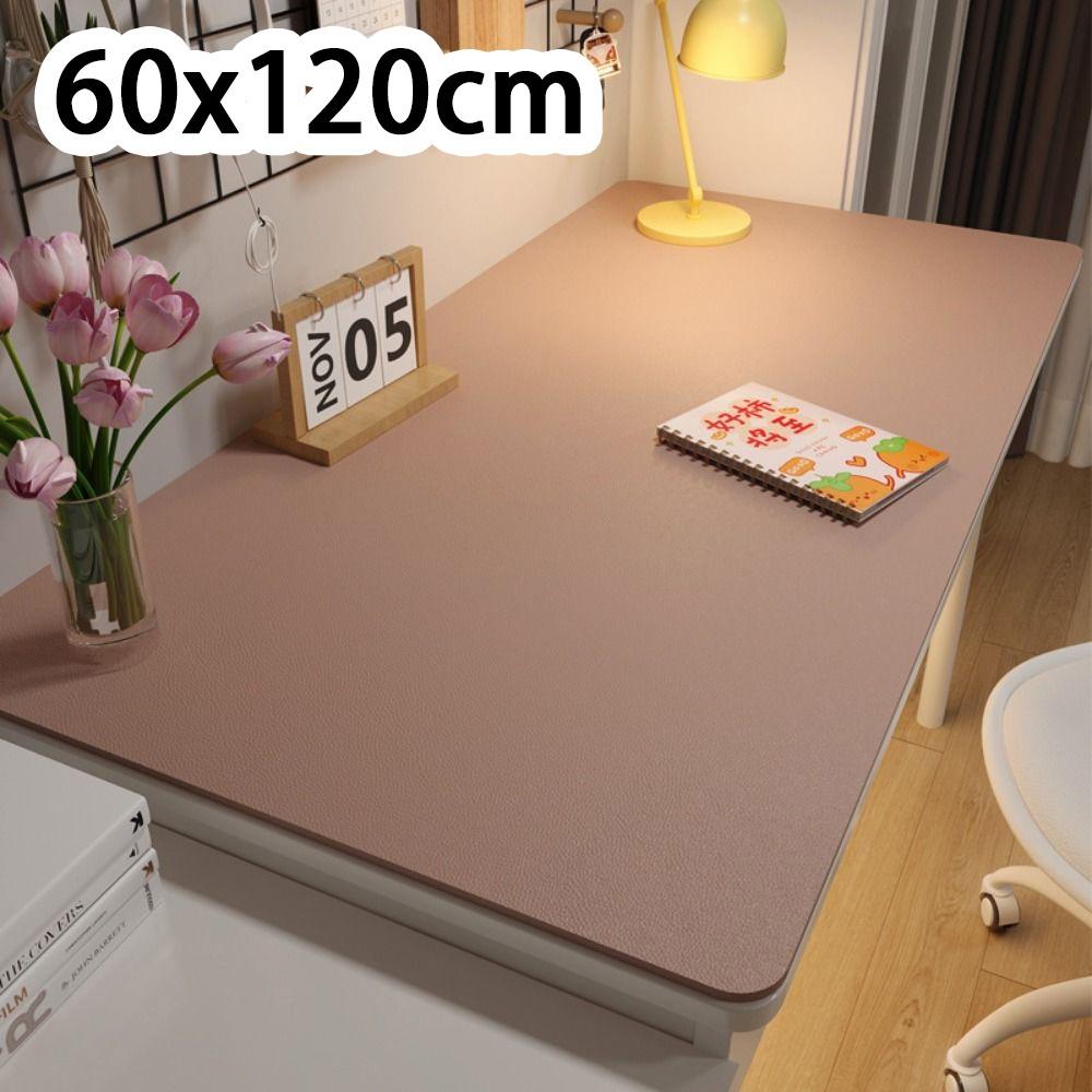New Protection Eye Student Desk Mat Oil-proof Leather Coffee Table Mat Non-slip Solid Color Computer Desk Mat