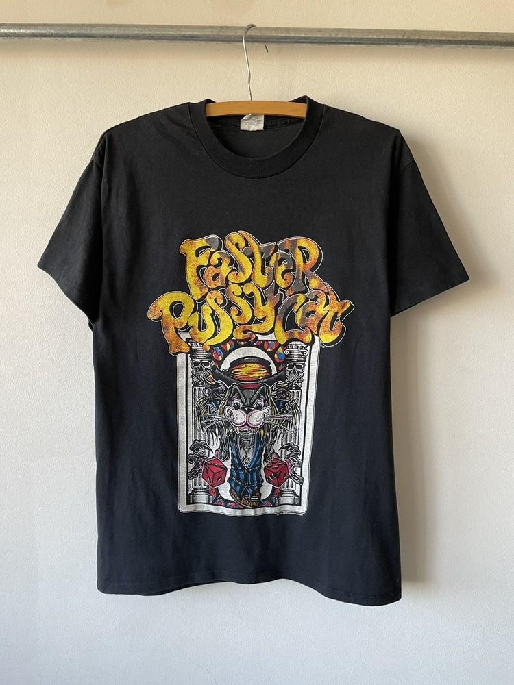 Remake 1989 Faster Pussycat Wake Me When It#039s Over Black T shirt NH27874 Unisex T-Shirt XXL