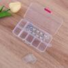 Storage Case Square Plastic Detachable Fishing Box Storage Box 10 Compartments Fishing Tackle Box