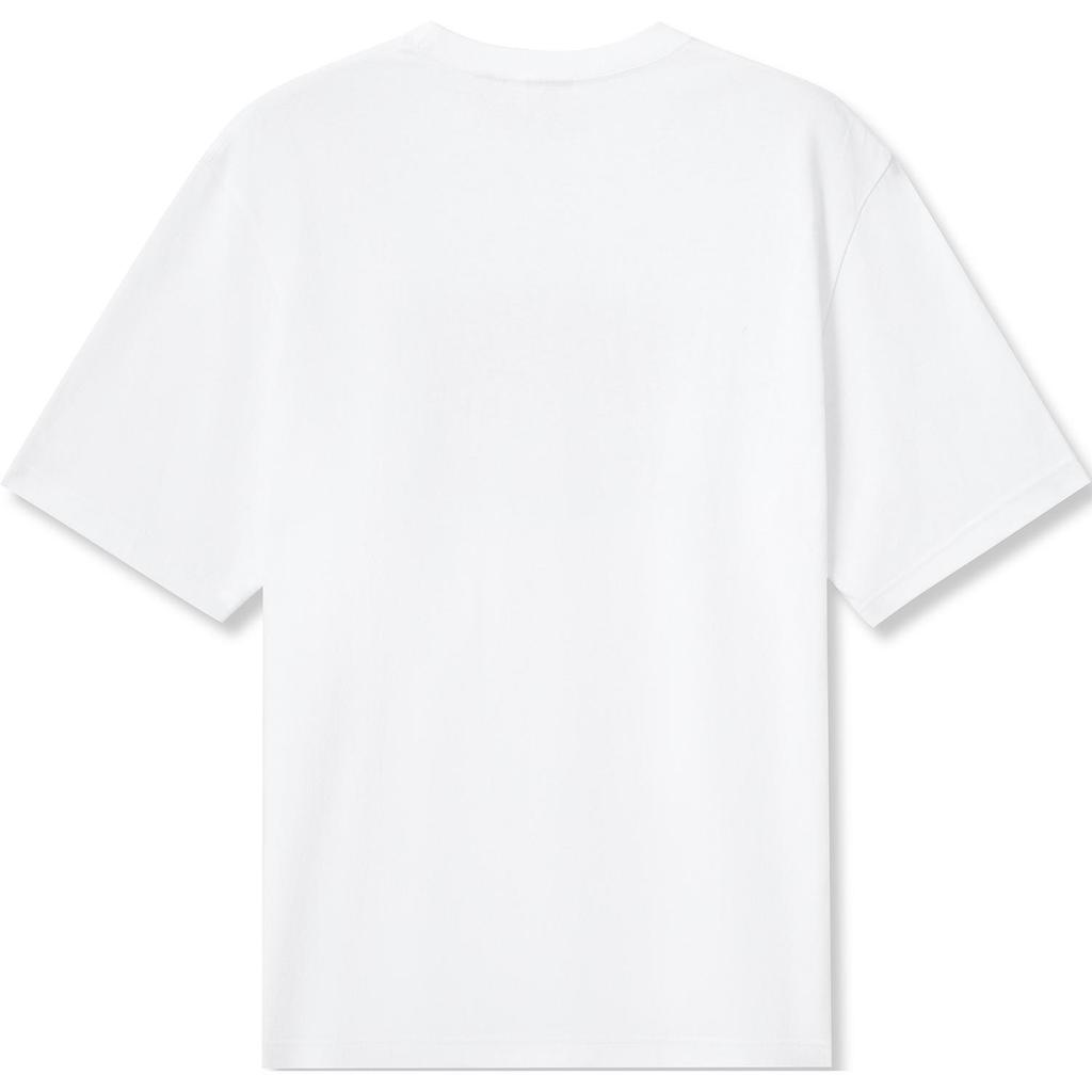 Levis Color Block Comfortable Knit Short Sleeve T-Shirt Unisex Tops White 002U1-0000