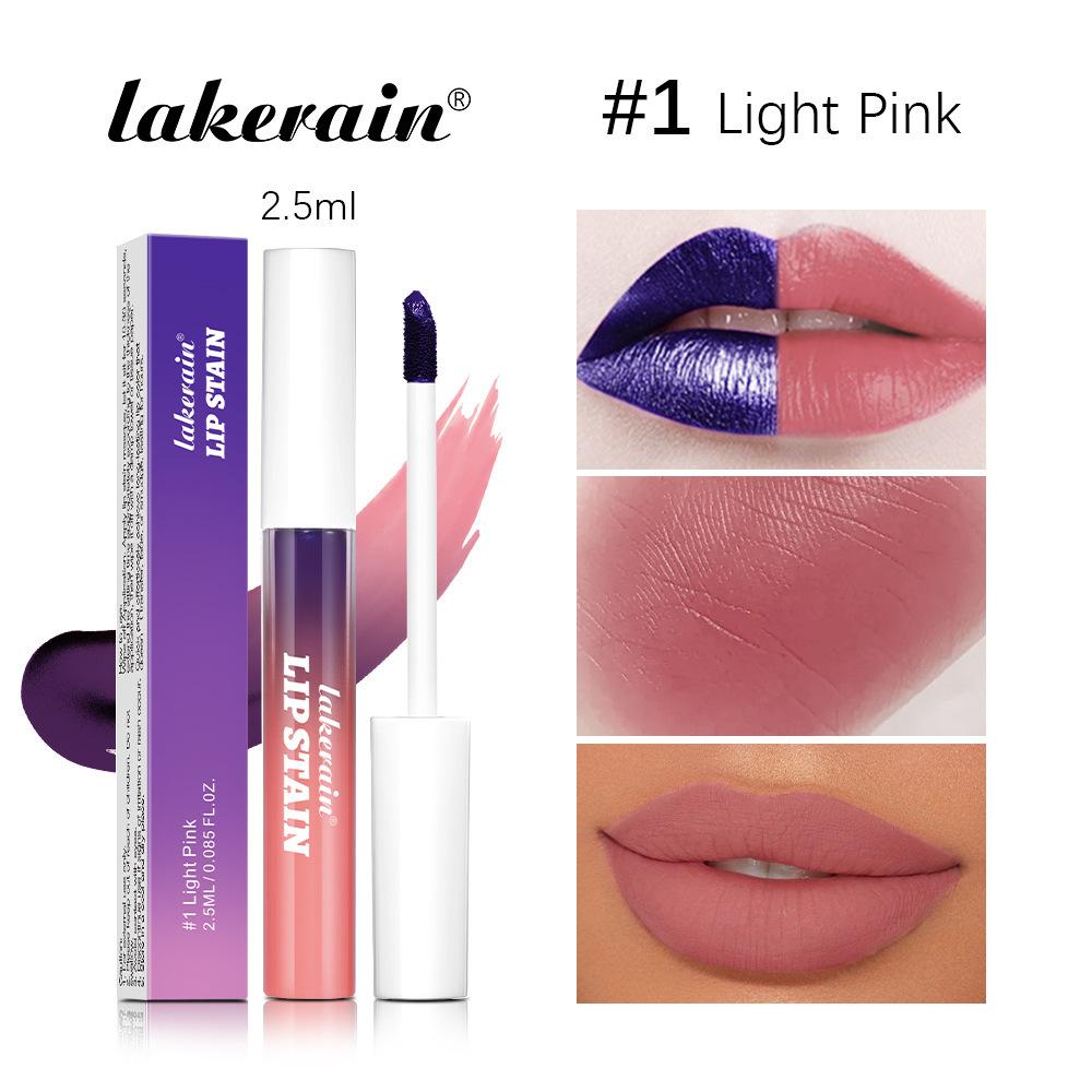 1PC makeup tear lip gloss matte pull lip glaze easy to color not easy to fade tear good skin tone