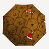 1pc Bears Christmas Hat Automatic Open/Close Umbrella, Portable Folding umbrella for Everyday Use yy250826087