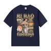 Ni Hao Fine Shyt Funny Cat Graphic T Shirt Men Women Vintage Harajuku Fashion T-shirt Summer 100% Cotton Oversized Tshirts Tops