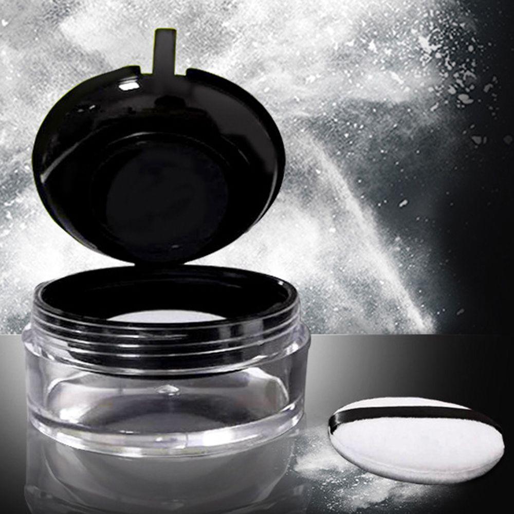Sifter Round Travel Makeup Jar Loose Powder Pot Empty Powder Case Plastic Cosmetic Container