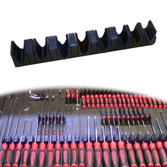 1/2Pcs Modular Screwdriver Organizer 8-Slot Heavy Duty Detachable Non-Slip Tool Drawer Toolbox Shelf Wrench Screwdriver Hammer Pliers Holder Storage